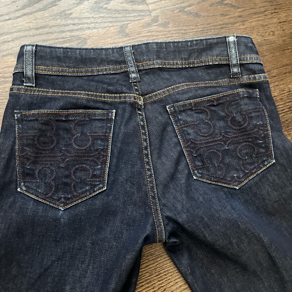 Tory Burch Blue Straight Leg Jeans - Picture 5 of 5
